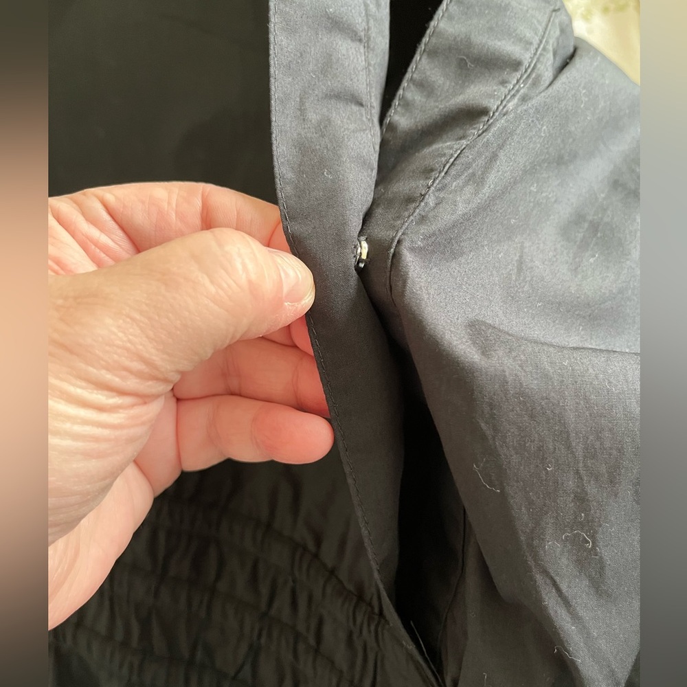 NWT Quince 100% Organic Cotton Dark Navy Tiered Maxi Dress Size 2X - Picture 10 of 12